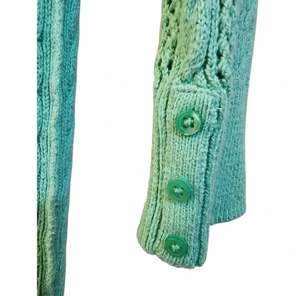 Women's American Eagle Eyelet 3/4 Sleeve Sweater M - Picture 2 of 4